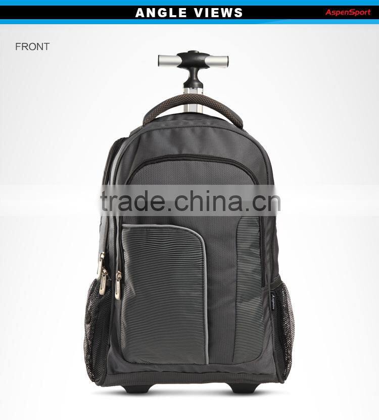 2016 new arrival trolley school bag laptop trolley backpack