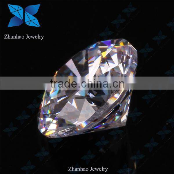 Round brilliant cut white korean cubic zirconia cz jewelry