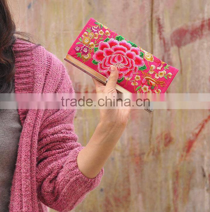 2014 new style ethnic embroidery cheap coin purse