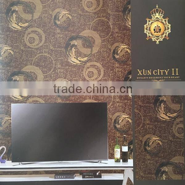 2015 new design deep embossed wallpaper cheap price
