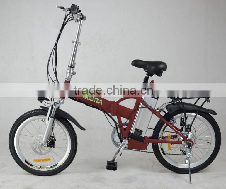 city space 36v 250w foldable 20" lithium e-bike