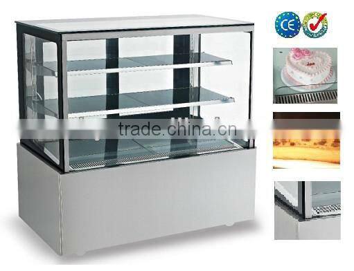 Straight Glass Refrigerated Cake Display (CE approved)