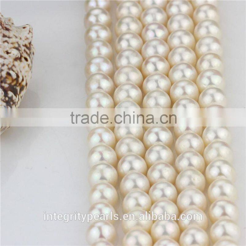 11mm AA grade perfect round wholesale price natural cultured round white pearl beads