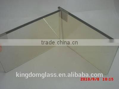 5mm silver reflective/tinted refletive float glass with BV & ISO