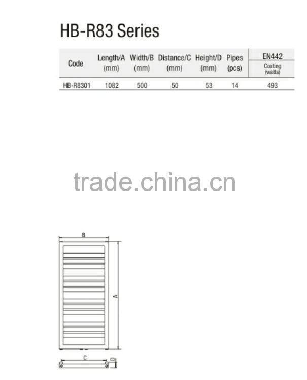 HB-R8301W Steel Ladder Chrome Towel Warmer Radiator