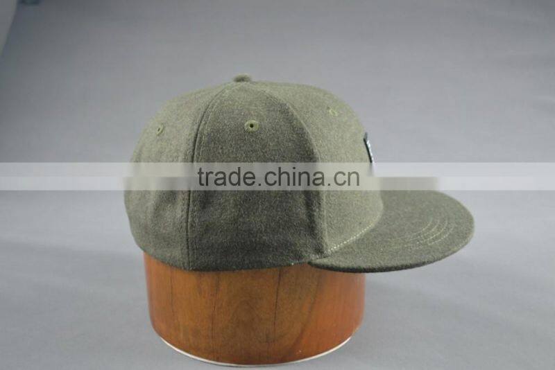 Custom military flat brim fitted caps