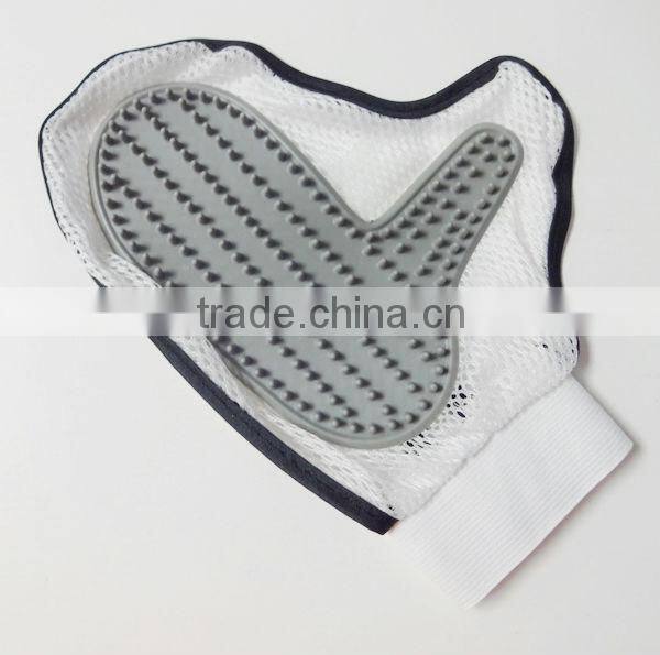 netty pet grooming glove/glove brush