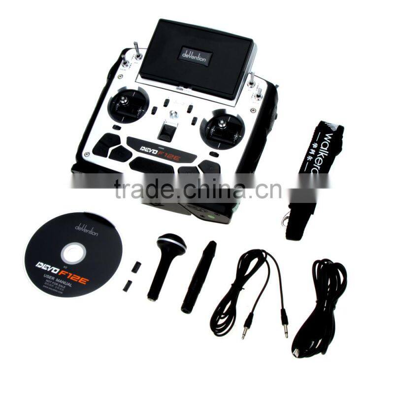 Walkera DEVO F12E Perfect FPV 12CH RC Transimitter with 5in LCD Screen Mode 2 Support 2.4GHz/5.8G 32CH Telemetry