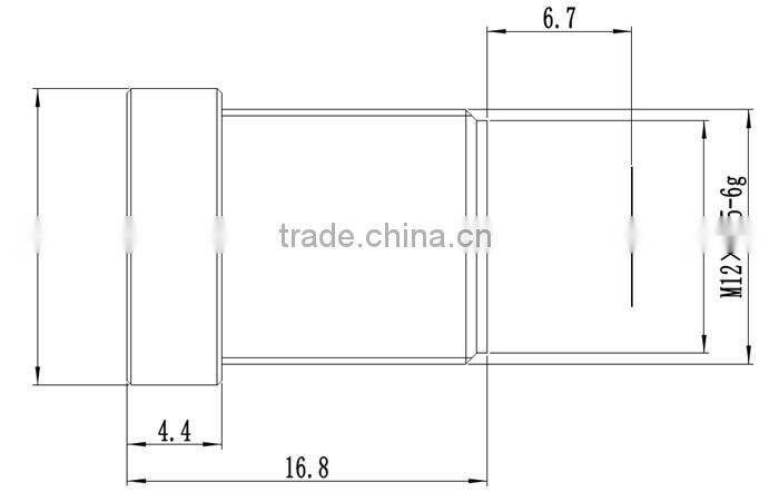 Fuzhou cn Superior 5 megapixel 1/2.5inch F2.0 M12 6mm board lens with ir filter