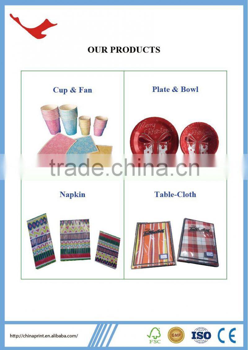 006 printed paper napkin for party tableware