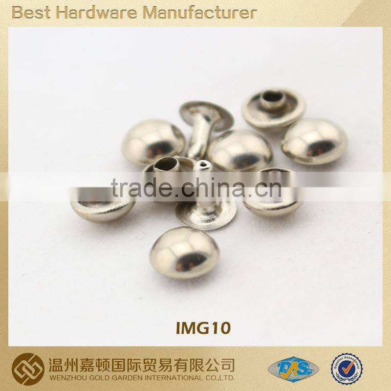 Metal dome rivet for apparel bag shoe, various Fashion designs customized