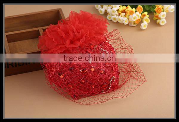MYLOVE red lace hair accessory handmade high quality statement MLF131