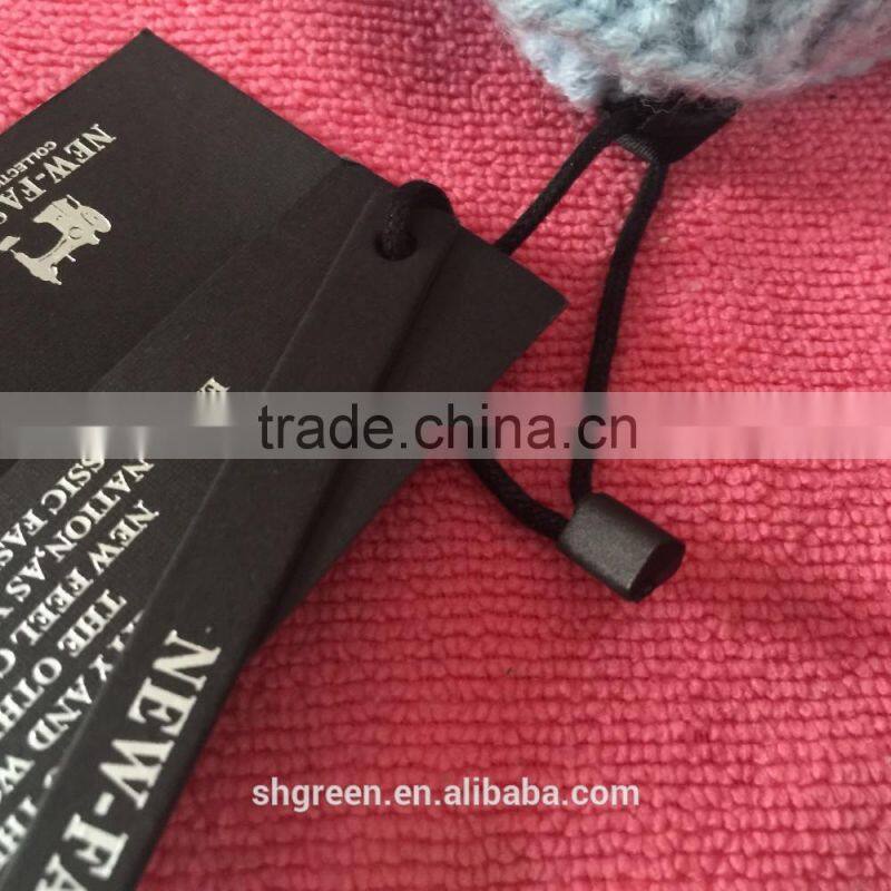 High quality Spot UV light brand name special paper hangtag