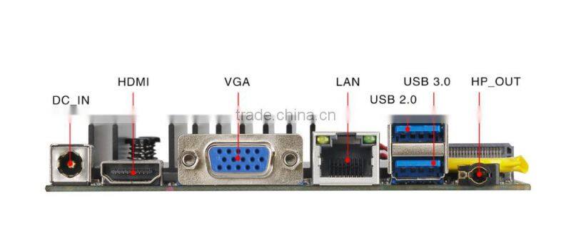 Fanless nano itx motherboard with intel j1900 processor for industrial pc