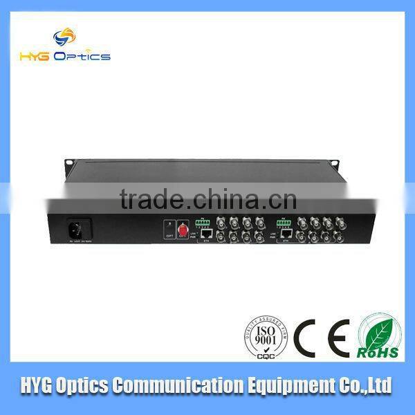 Manufacture Supply 4 /8/12/16 20KM channel fiber optic Video Converter,media converter,transceiver
