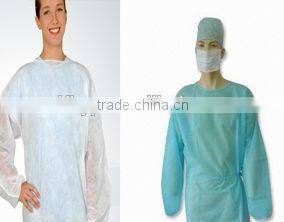 isolation onetime use disposable nonwoven gowns