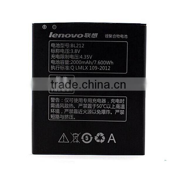 OEM Mobile Phone Battery Original Quality 2000mAh BL212 Batterij For Lenovo S898T A708T A628T A620T S8 Battery