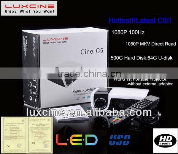 C5 1080P 100Hz LED DVD Projector