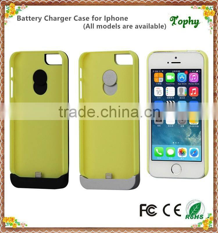 Li-Polymer battery Power Case External Battery Backup Power Case Charger Cover Pack Power Bank for iPhone 5/5s/5C