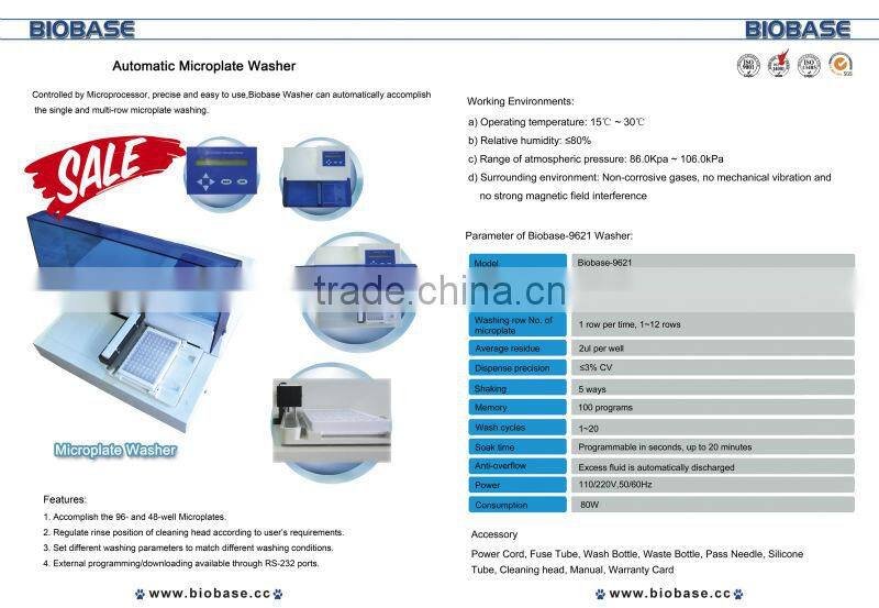Elisa Washer/Microplate Washer/96 well Elisa Wahser&Reader