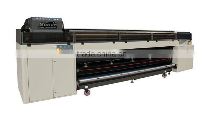 2016 hot selling 5.2m Roll to Roll multifunction flatbed printer uv for acrylic