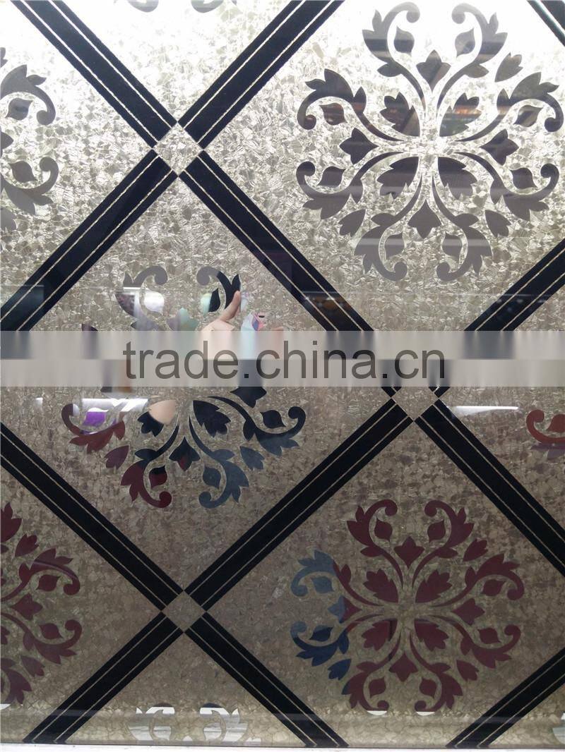 ice flower glass, kitchen cabinet door glass,decorative glass
