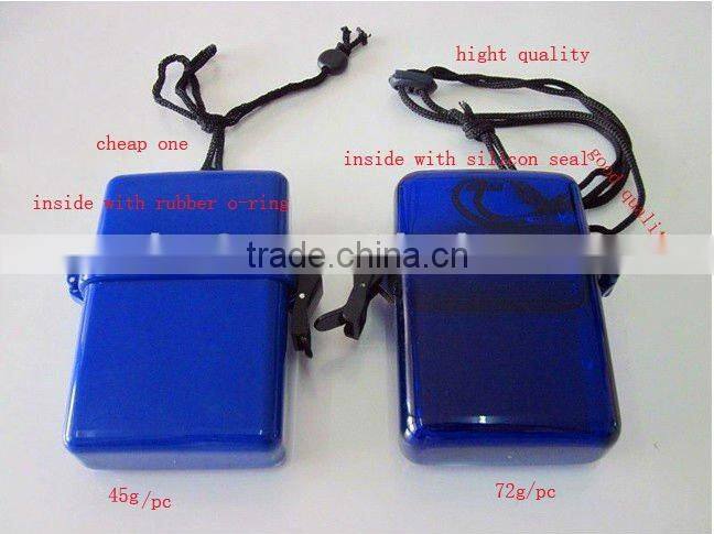High quality waterproof plastic cigarette case,sports case, swimming holder mobile case