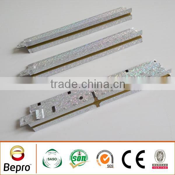 New color suspended ceiling channel system with hot stamping surface