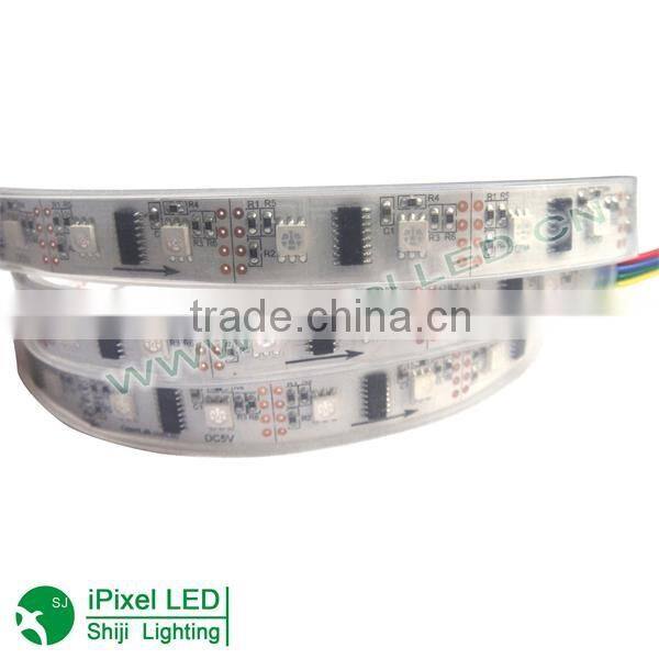 48leds DC5V waterproof digital lpd8806 addressable pixel led flex strip outdoor