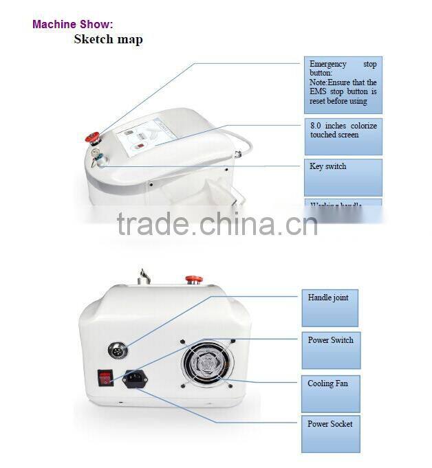 face skin lifting Facial Fractional RF micro needle radio frequency beauty machine