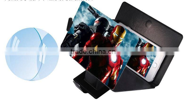 3D Movie Video Portable Camouflage Enlarge 3X of Mobile Phone Screen Magnifier HD Expander Stand Mobile Phone Holder