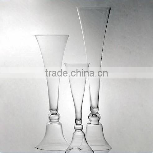 LHP022 best selling good quality glass vase for wedding
