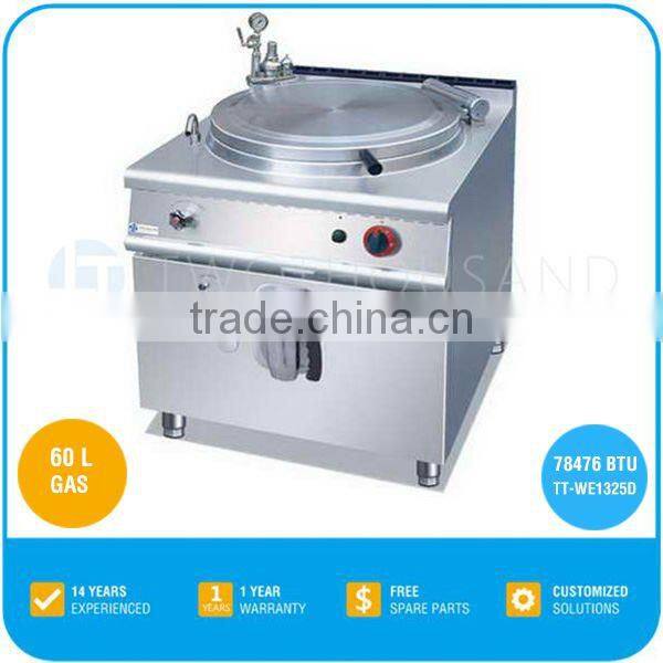 Boiling Pan - Gas, 60 Liters, 78476BTU, 50000 Pa, 112 Kg, TT-WE1325D