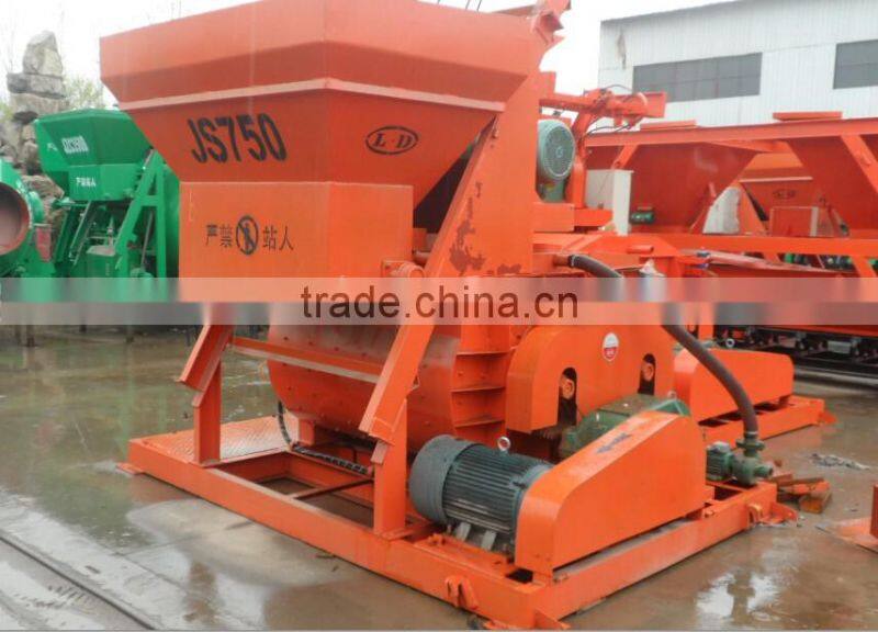 Discounting!! hot sale concrete mixer JS750 for selling