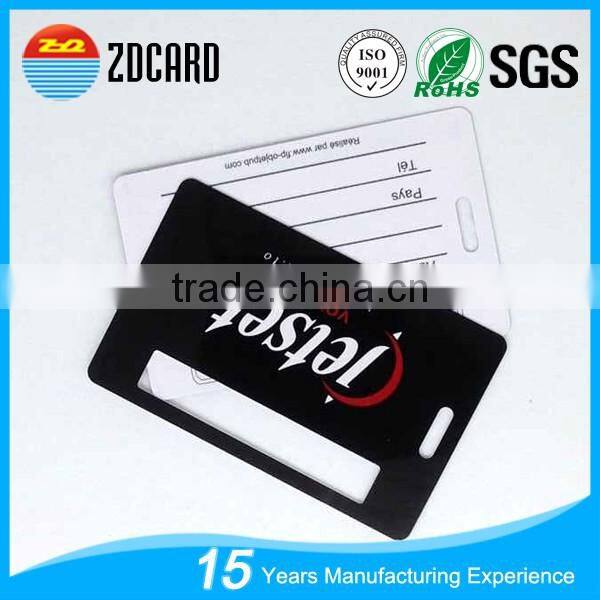 Matte Varnishing Plastic Writable Luggage Tag