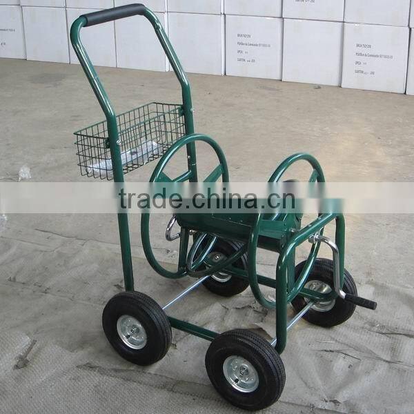 4 wheel steel steel hose reel cart