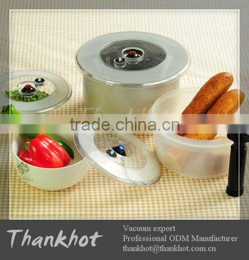 Big plastic storage container-Vacuum lid