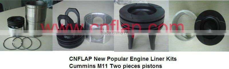 Motorcycle piston with pin