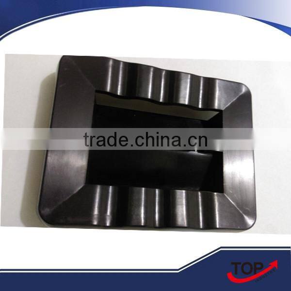 High Capacity windproof black plastic ashtray for cigar