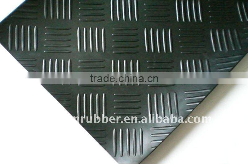 from 3mm to 6mm thickness Anti-Slip checker rubber mat