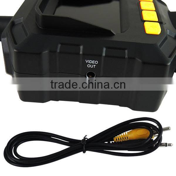 Industrial 2.31" TFT LCD 8mm Camera Video Borescope Endoscope 4 LED Lights AV Output SnakeScope 3FT Cable Surveillance Tool