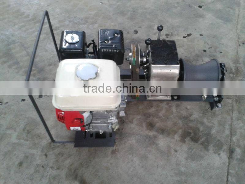 1 Ton Portable Trailer Winch With Honda Engine