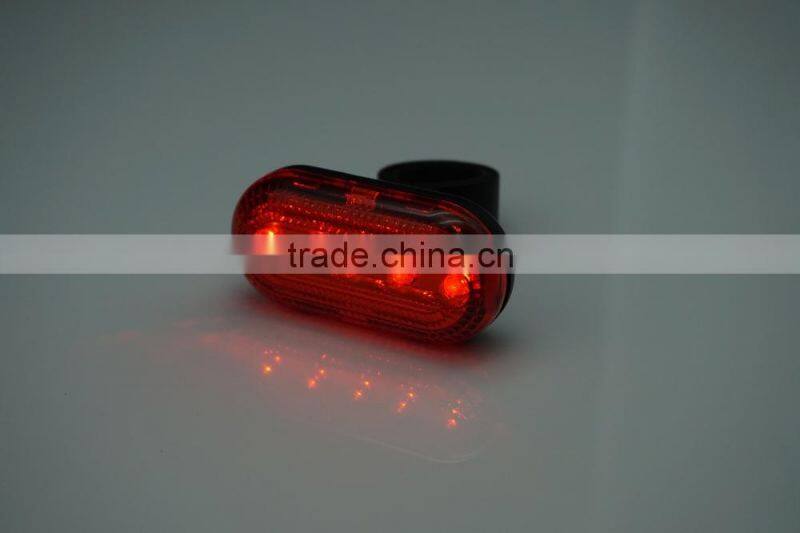 factory wholesale 5 red LED bicycle light,bicycle safety light