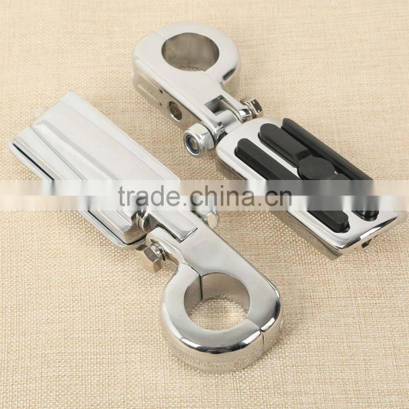 32mm 1 1/4" Engine Guard Foot peg Kit For Softail Dyna Fatboy Sportster