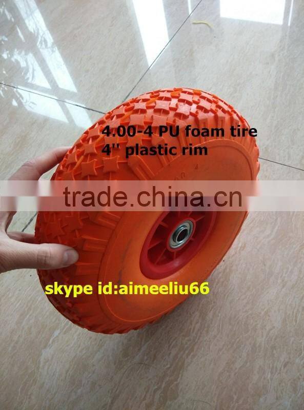 For tool cart and wheelbarrow's 4.00-4 PU tire factory