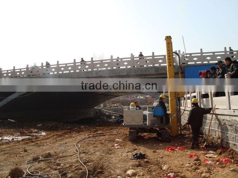 Jet grouting drilling rig with dth equipment