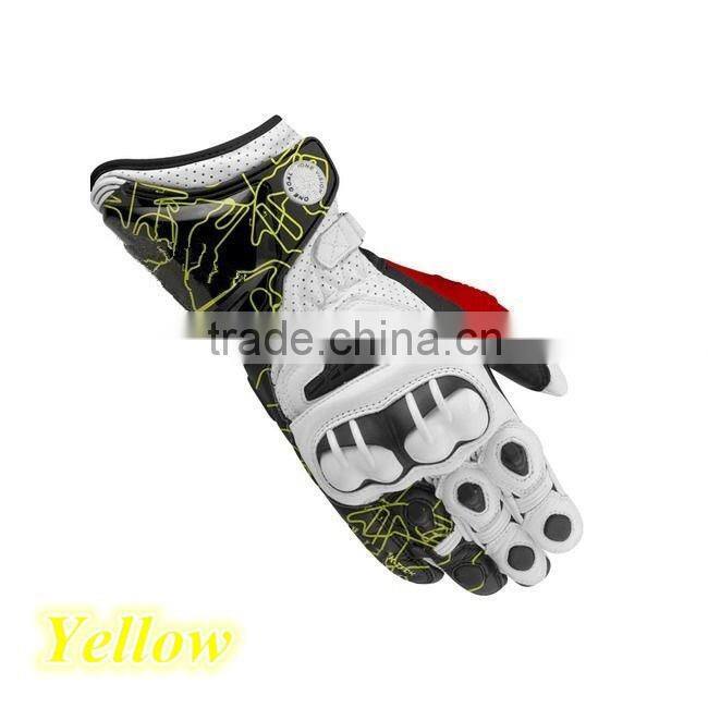 leather gloves for motorcycle racing biker cycling