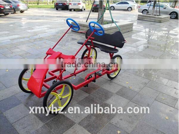 2015 Playground park dedicated four-wheel and 2 seats bicycle SA200