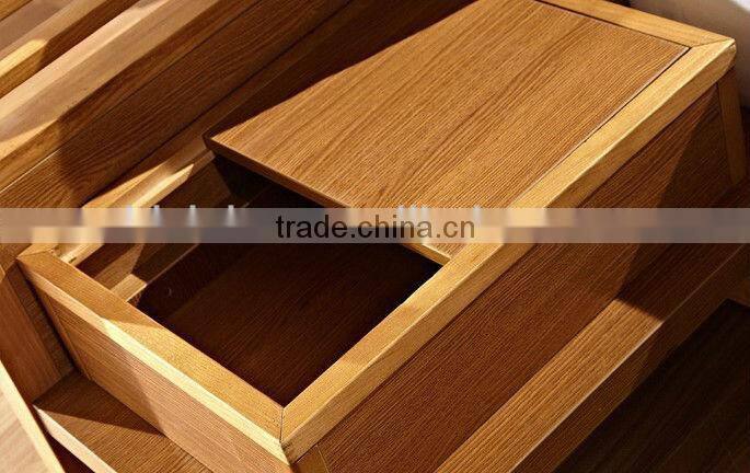 Japanese Design Wooden Bedroom Furniture Set,Japanese Tatami Bed With Night Stand