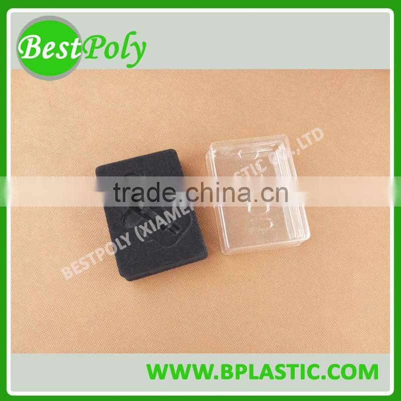 Black flock tray PS flocking tray for electronic